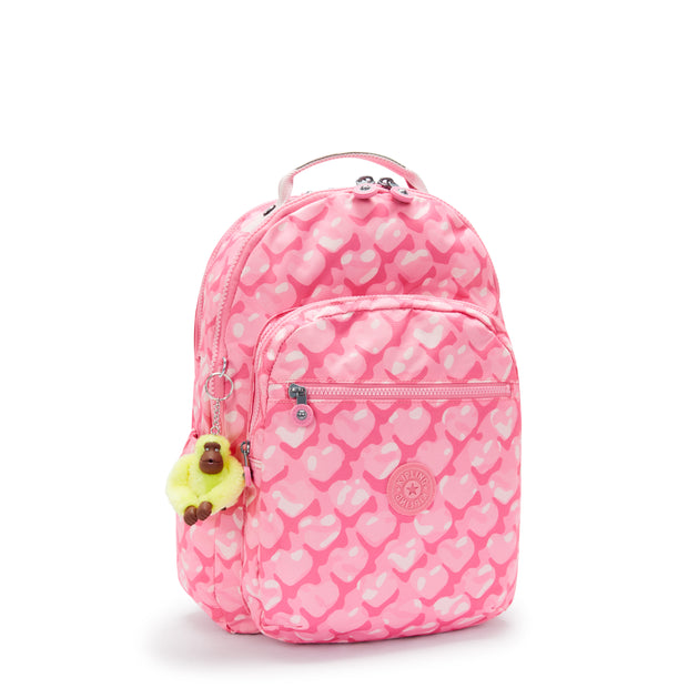 KIPLING Large backpack (with laptop compartment) Female Adorable Hearts Seoul Lap I5816-1NB