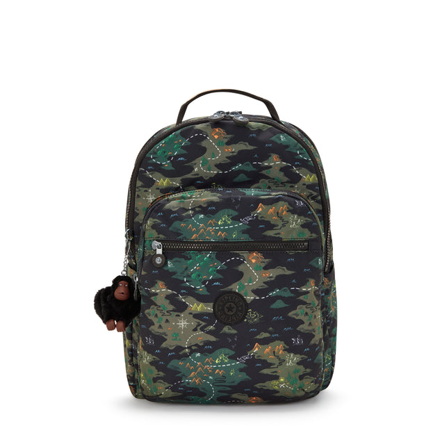 KIPLING Large backpack (with laptop compartment) Unisex Camo Treasure Seoul Lap I5816-3PB