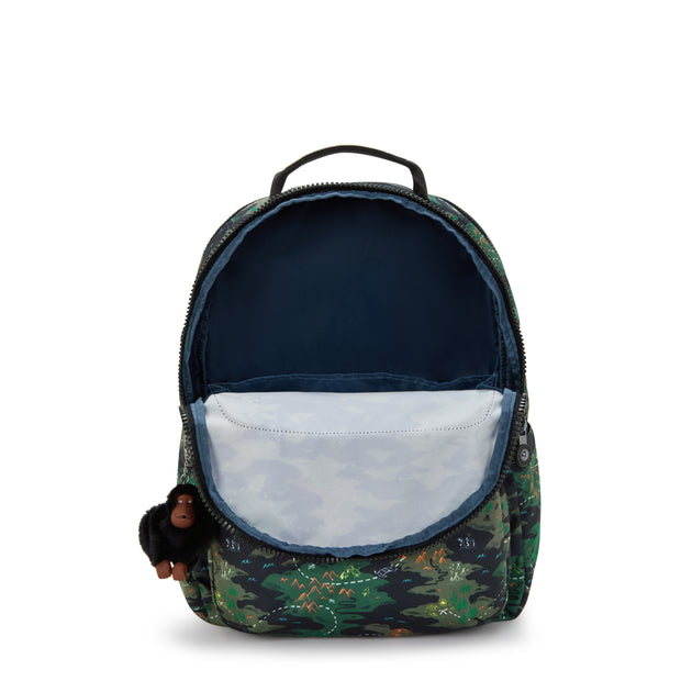 KIPLING Large backpack (with laptop compartment) Unisex Camo Treasure Seoul Lap I5816-3PB