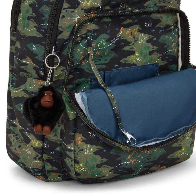 KIPLING Large backpack (with laptop compartment) Unisex Camo Treasure Seoul Lap I5816-3PB