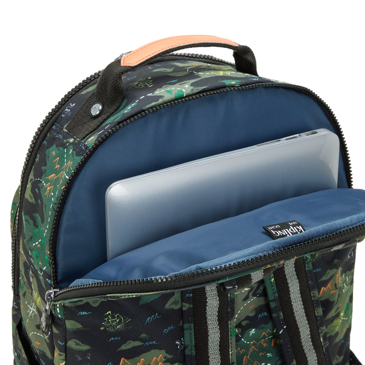 KIPLING Large backpack (with laptop compartment) Unisex Camo Treasure Seoul Lap I5816-3PB