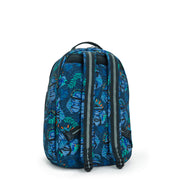 KIPLING Large backpack (with laptop compartment) Unisex Blue Monkey Fun Seoul Lap