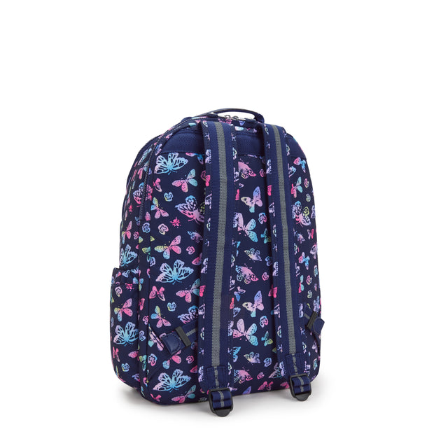 KIPLING Large backpack (with laptop compartment) Female Butterfly Fun Seoul Lap  -  I5816-F5K