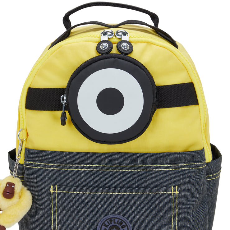 Kipling Small Backpack (With Laptop Protection) Unisex Minion Jeans Bl Seoul S