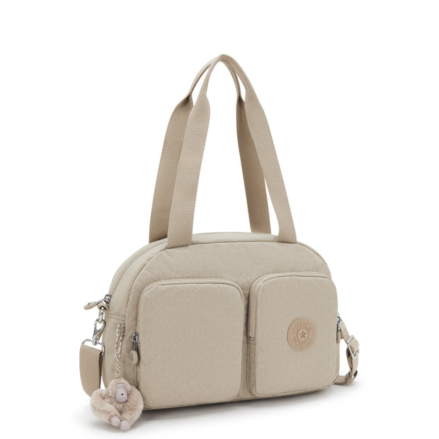 KIPLING Medium shoulderbag (with removable shoulderstrap) Female Signature Beige Embossed Cool Defea I6017-96A