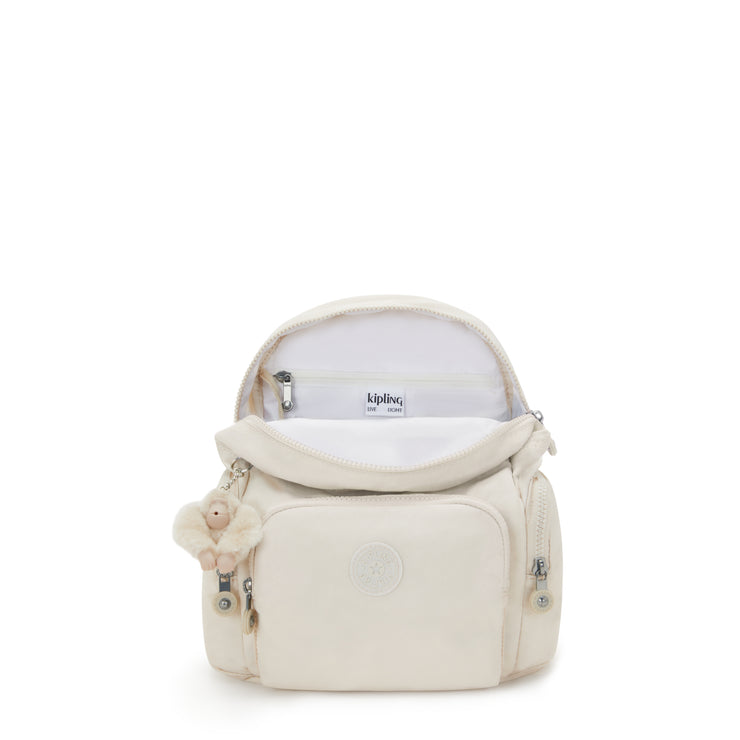 KIPLING Small backpack Female Hideaway Beige City Zip Mini I6046-7JR