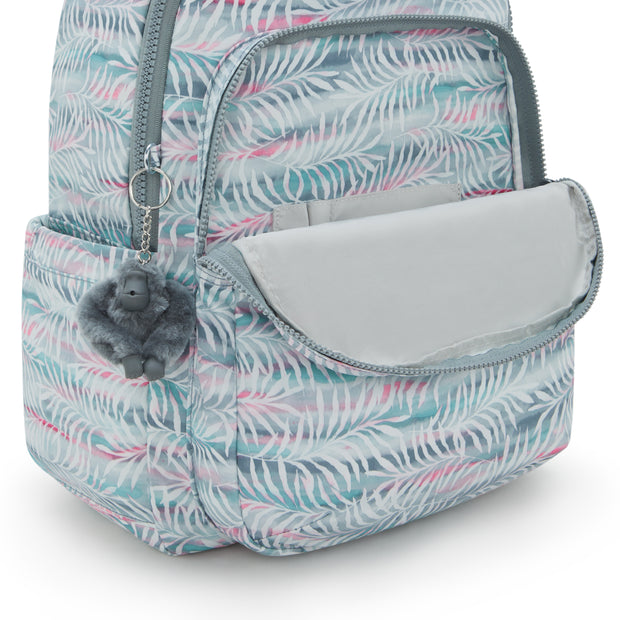 KIPLING Large backpack Female Palmtree Leaves Seoul I6269-3QN