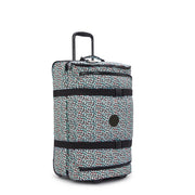 Kipling Edium Wheeled Suitcase With Adjustable Straps Female Abstract Print Aviana M  -  I6311-GN6