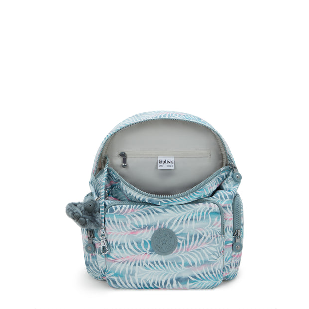 KIPLING Small backpack Female Palmtree Leaves City Zip S I6345-3QN