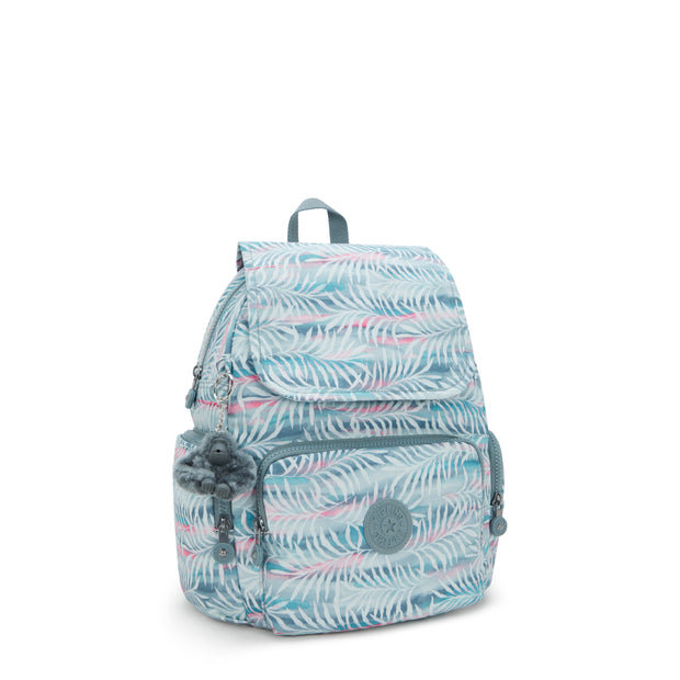 KIPLING Small backpack Female Palmtree Leaves City Zip S I6345-3QN