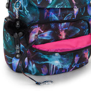 KIPLING Small backpack Female Spectral Orchid City Zip S I6345-7DP