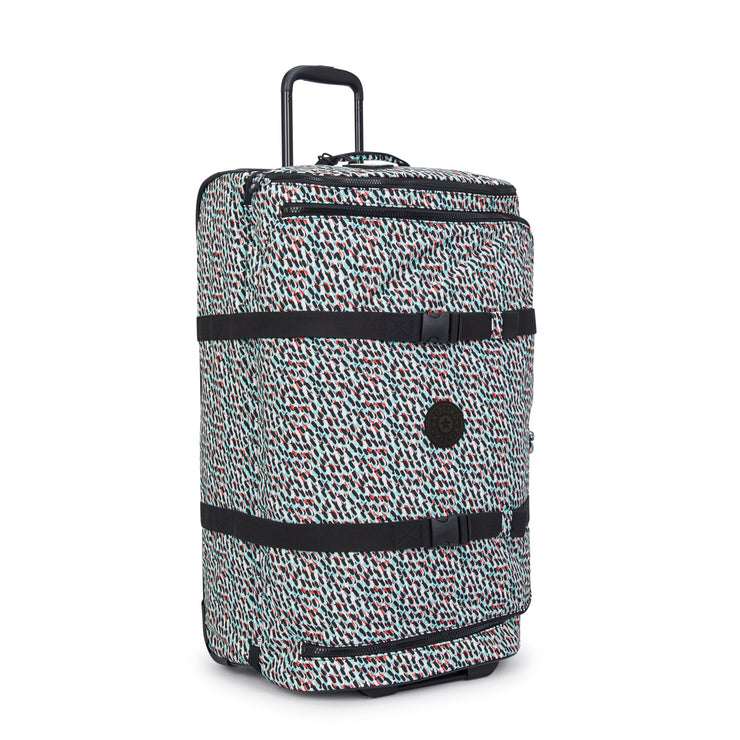 Kipling Large Wheeled Luggage Female Abstract Print Aviana L  -  I6584-GN6