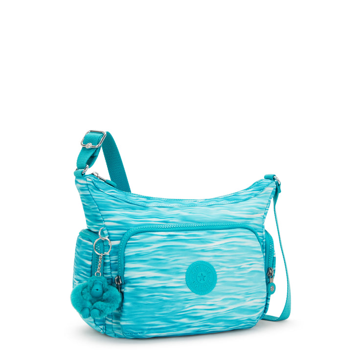 Kipling Medium Crossbody Bag With Adjustable Straps Female Aqua Pool Gabb S