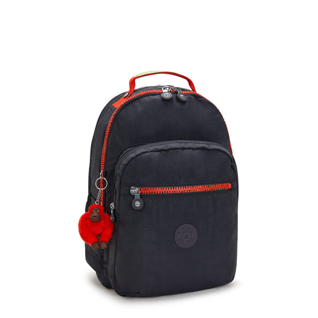 KIPLING Large backpack (with laptop compartment) Unisex Iron Letter Fun Seoul Lap  -  I6658-LM8