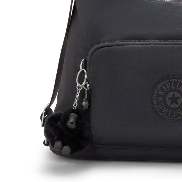 KIPLING Medium shoulderbag (convertible to backpack) Female Black Noir Yenna I6721-P39