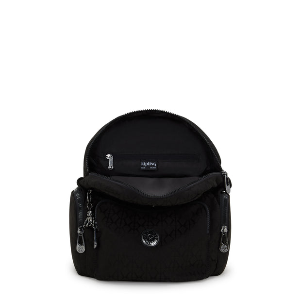 KIPLING Small backpack Female Black Sign Jq City Zip S I6749-Y12