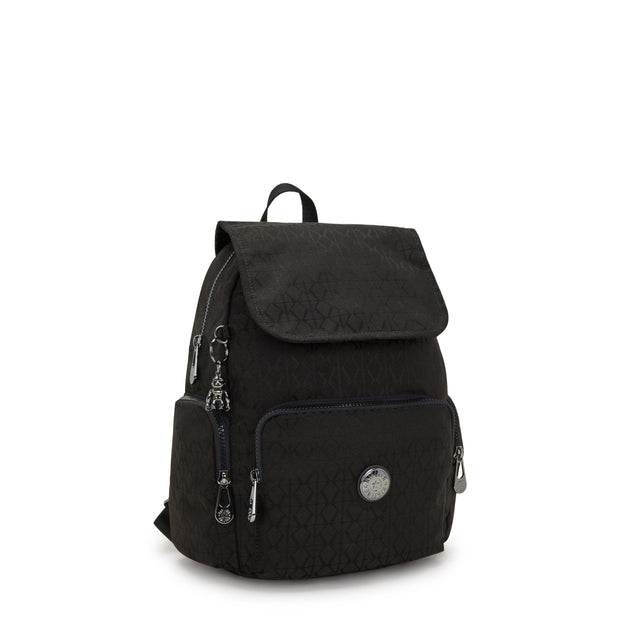 KIPLING Small backpack Female Black Sign Jq City Zip S I6749-Y12