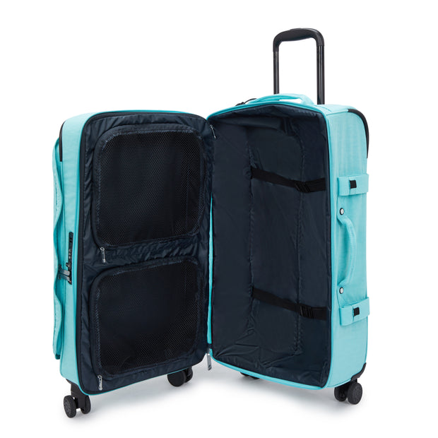 Kipling Medium Wheeled Luggage Female Deepest Aqua Spontaneous M  -  I6918-T6E