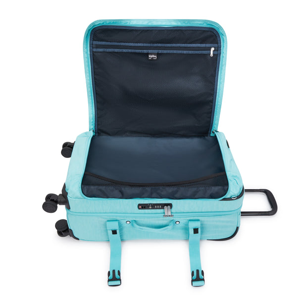 Kipling Medium Wheeled Luggage Female Deepest Aqua Spontaneous M  -  I6918-T6E