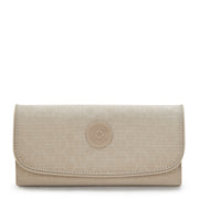 KIPLING Large Wallet Female Signature Beige Embossed Money Land I7015-96A