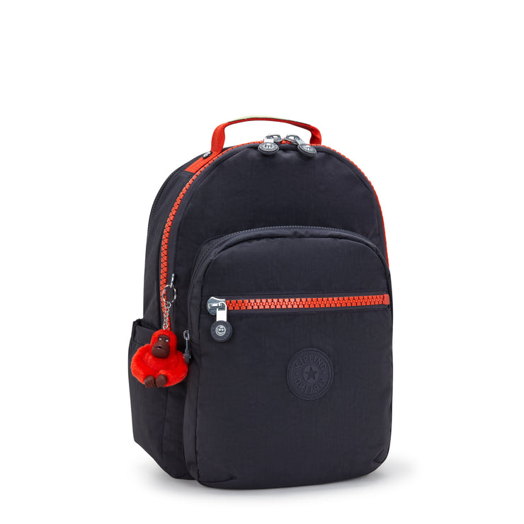 KIPLING Large Backpack with Separate Laptop Compartment Unisex Iron Bold Zip Bold Seoul Lap  -  I7050-N4W