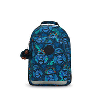 KIPLING Large backpack (with laptop protection) Unisex Blue Monkey Fun Class Room