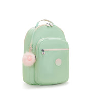 KIPLING Large backpack (with laptop compartment) Female Soft Green Met Seoul Lap