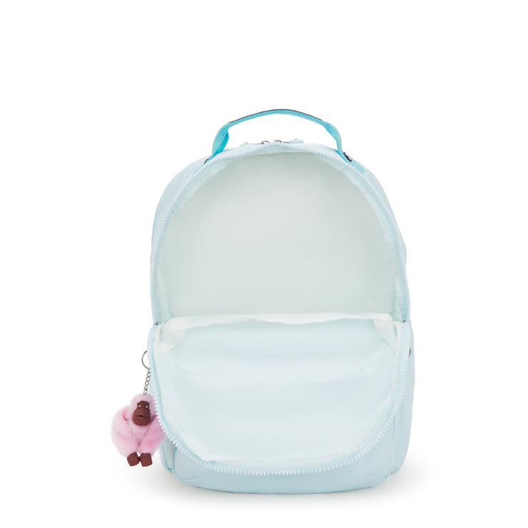 KIPLING Large backpack (with laptop compartment) Female Blue Sky Metallic Seoul Lap I7135-5MB