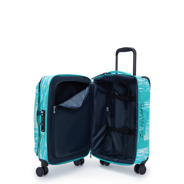 Kipling Small Cabin Size Wheeled Luggage Female Aqua Pool Spontaneous S  -  I7211-5MF