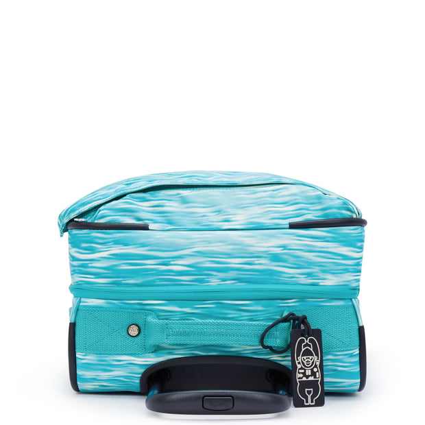 Kipling Small Cabin Size Wheeled Luggage Female Aqua Pool Spontaneous S  -  I7211-5MF