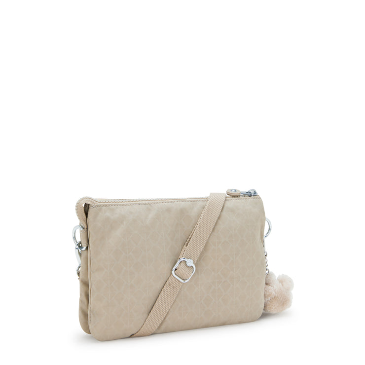 KIPLING Small crossbody (with removable strap) Female Signature Beige Embossed Riri I7502-96A