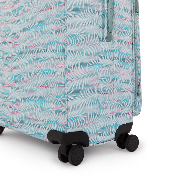 KIPLING Large expandable wheeled luggage Female Palmtree Leaves New Youri Spin L I7640-3QN