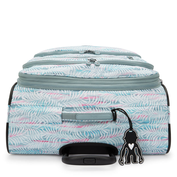 KIPLING Large expandable wheeled luggage Female Palmtree Leaves New Youri Spin L I7640-3QN