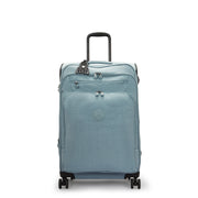 KIPLING Medium expandable wheeled luggage Unisex Relaxed Grey New Youri Spin M I7706-3NL