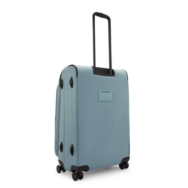 KIPLING Medium expandable wheeled luggage Unisex Relaxed Grey New Youri Spin M I7706-3NL