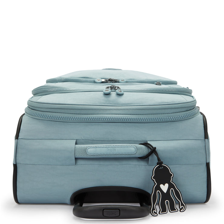 KIPLING Medium expandable wheeled luggage Unisex Relaxed Grey New Youri Spin M I7706-3NL