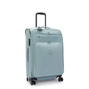 KIPLING Medium expandable wheeled luggage Unisex Relaxed Grey New Youri Spin M I7706-3NL