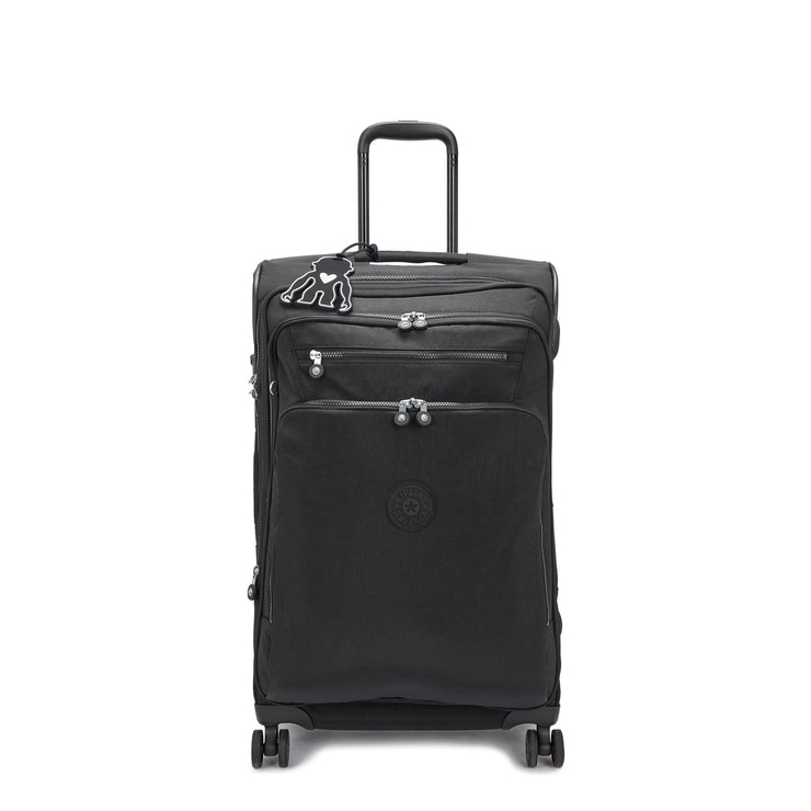 Kipling Medium Expandable Spinner Unisex Black Noir New Youri Spin M  -  I7706-P39