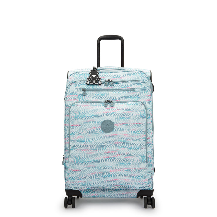 KIPLING Medium expandable wheeled luggage Female Palmtree Leaves New Youri Spin M I7788-3QN