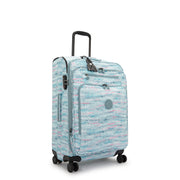 KIPLING Medium expandable wheeled luggage Female Palmtree Leaves New Youri Spin M I7788-3QN