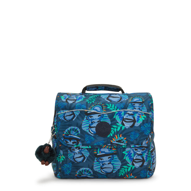 KIPLING Small School Bag with Adjustable Straps Unisex Blue Monkey Fun Codie S