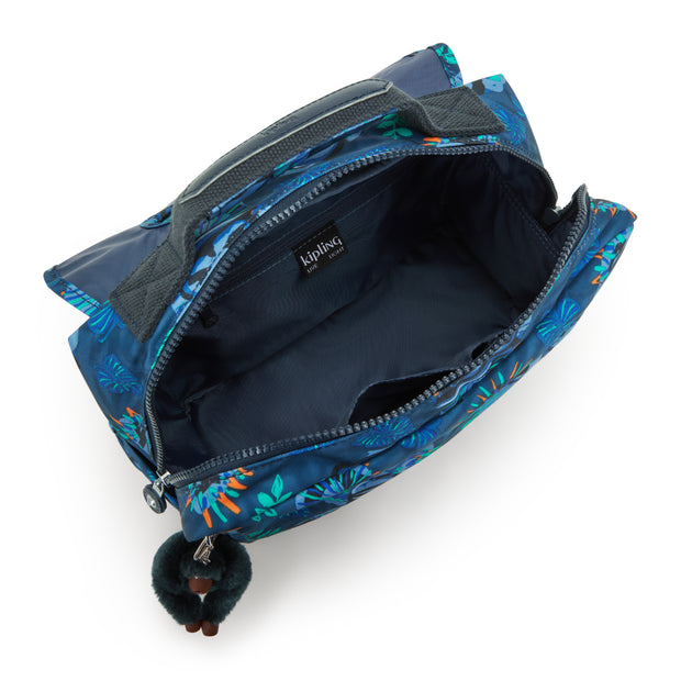 KIPLING Small School Bag with Adjustable Straps Unisex Blue Monkey Fun Codie S  -  I7910-8HJ