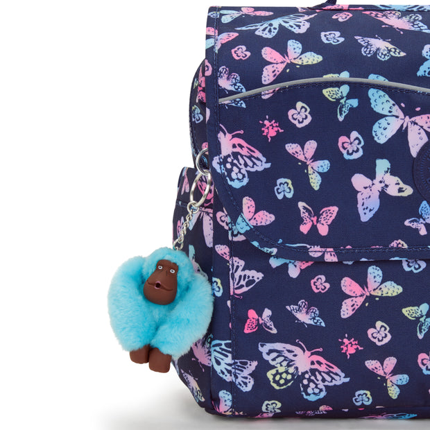 KIPLING Small School Bag with Adjustable Straps Female Butterfly Fun Codie S  -  I7910-F5K