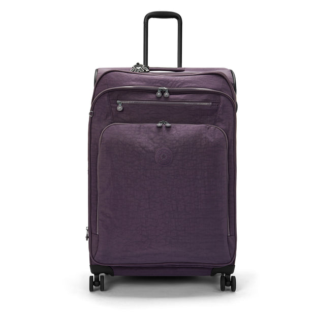 KIPLING Large expandable spinner Female Ultimate Plum New Youri Spin L I7930-67U