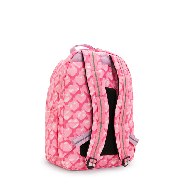 KIPLING Large backpack (with laptop compartment) Female Adorable Hearts Seoul College I7973-1NB