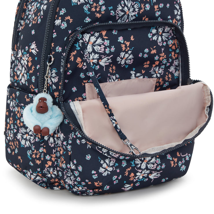 KIPLING Large backpack (with laptop compartment) Female Flower Field Seoul College I7973-5GB