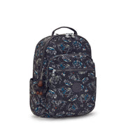 KIPLING Large Backpack with Separate Laptop Compartment Unisex Jungle Fun Race Seoul College