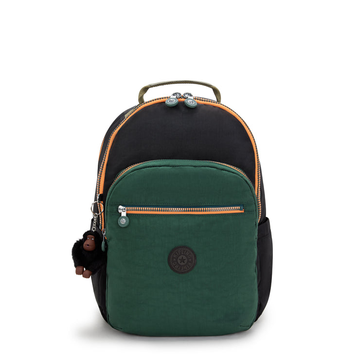 KIPLING Large backpack (with laptop compartment) Unisex Tree House Bl Seoul College I7974-8LB