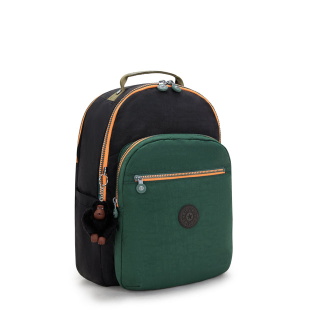 KIPLING Large backpack (with laptop compartment) Unisex Tree House Bl Seoul College I7974-8LB