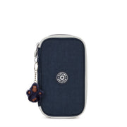 KIPLING Medium pencase holds up to 50 pens Unisex True Blue Grey 50 Pens